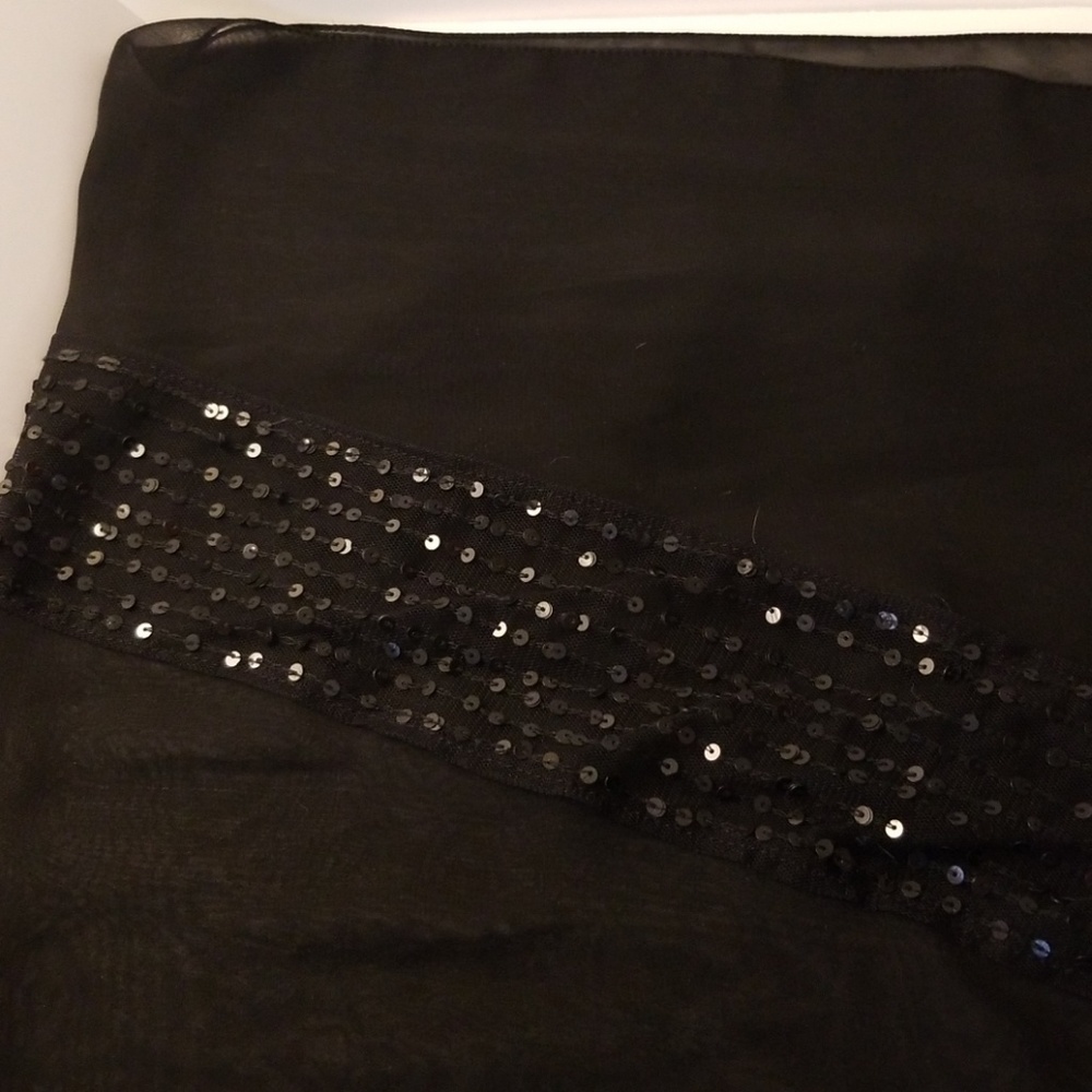Sheer black wrap/infinity scarf